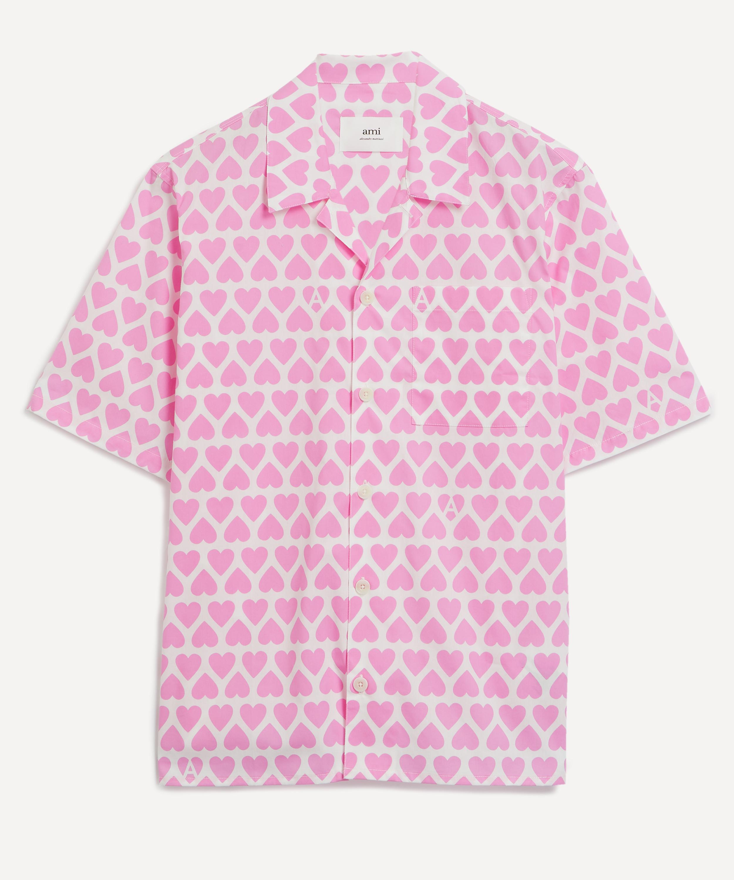 Ami - Camp Collar Heart Shirt image number 
