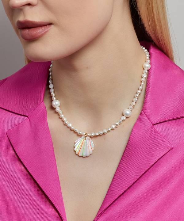 NOTTE - Over the Rainbow Pearl Pendant Necklace