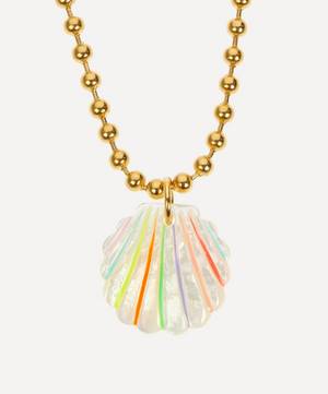 Over the Rainbow Beaded Chain Pendant Necklace