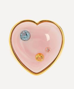 Cotton Candy Heart to Heart Ring