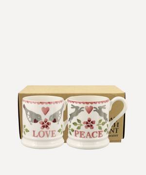 Lovebirds Boxed Half-Pint Mugs Set of Two