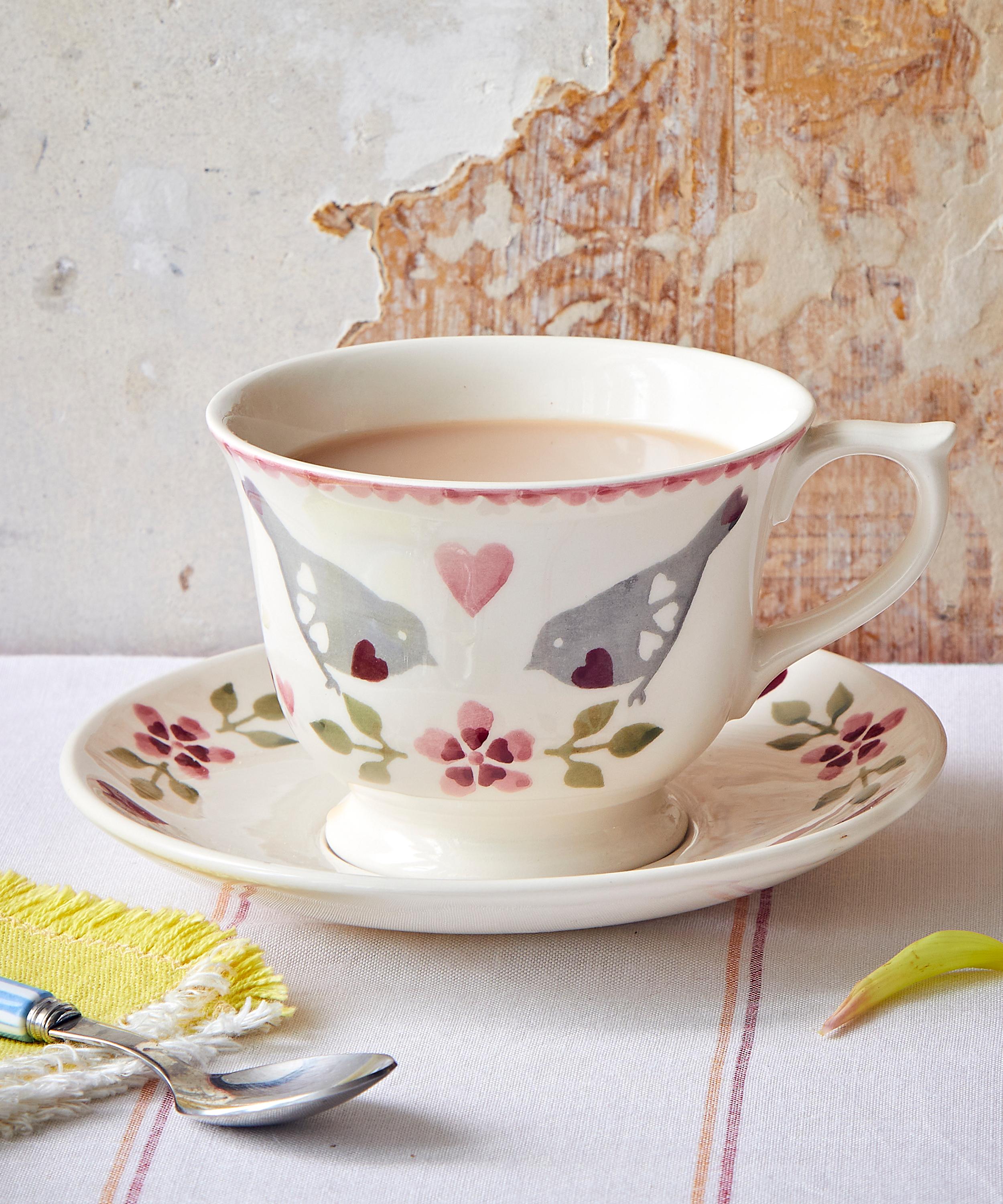 Emma Bridgewater Dollies Size Tea Cup & Saucer with candle THE