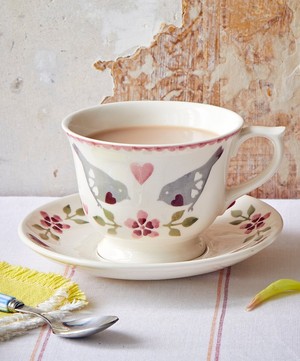 Emma Bridgewater - Lovebirds Large Teacup & Saucer Set image number 0