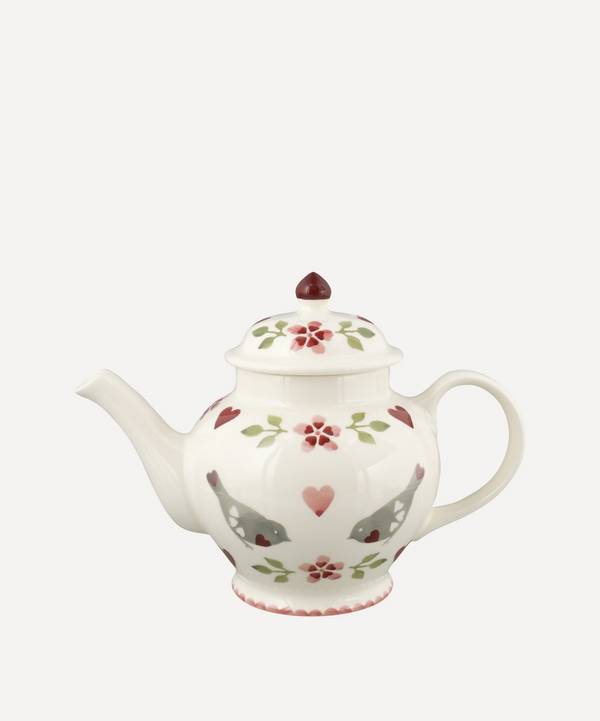 Emma Bridgewater - Lovebirds Three-Mug Teapot image number 0