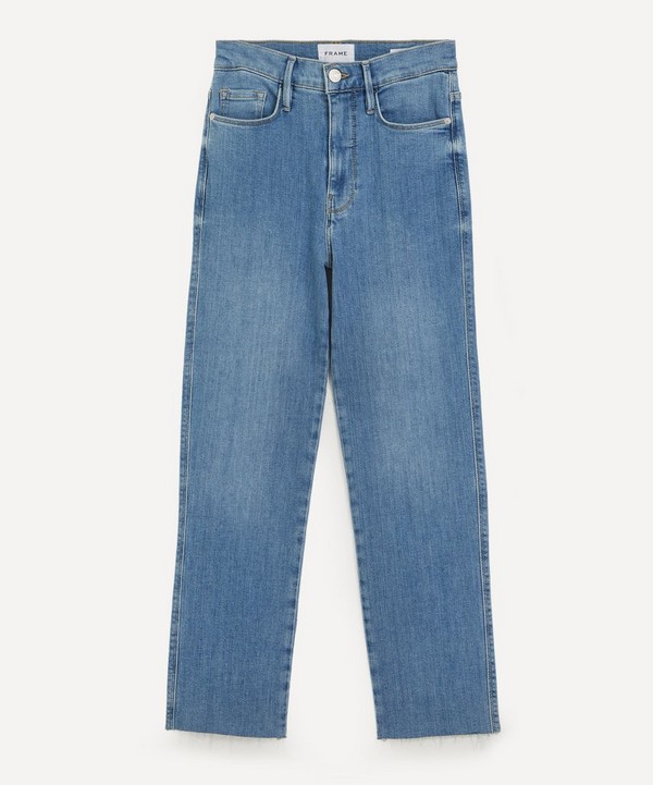 Frame - Le Sylvie Raw Crop High-Rise Straight Jeans image number null