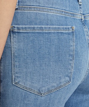 Frame - Le Sylvie Raw Crop High-Rise Straight Jeans image number 4