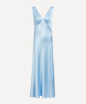RIXO - Sandrine Ice Blue Midi-Dress image number 0