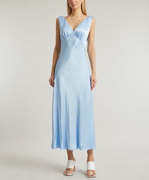 RIXO - Sandrine Ice Blue Midi-Dress image number 2