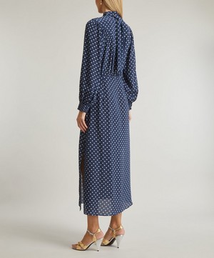 RIXO - Bette Vintage Spot Midi-Dress image number 3