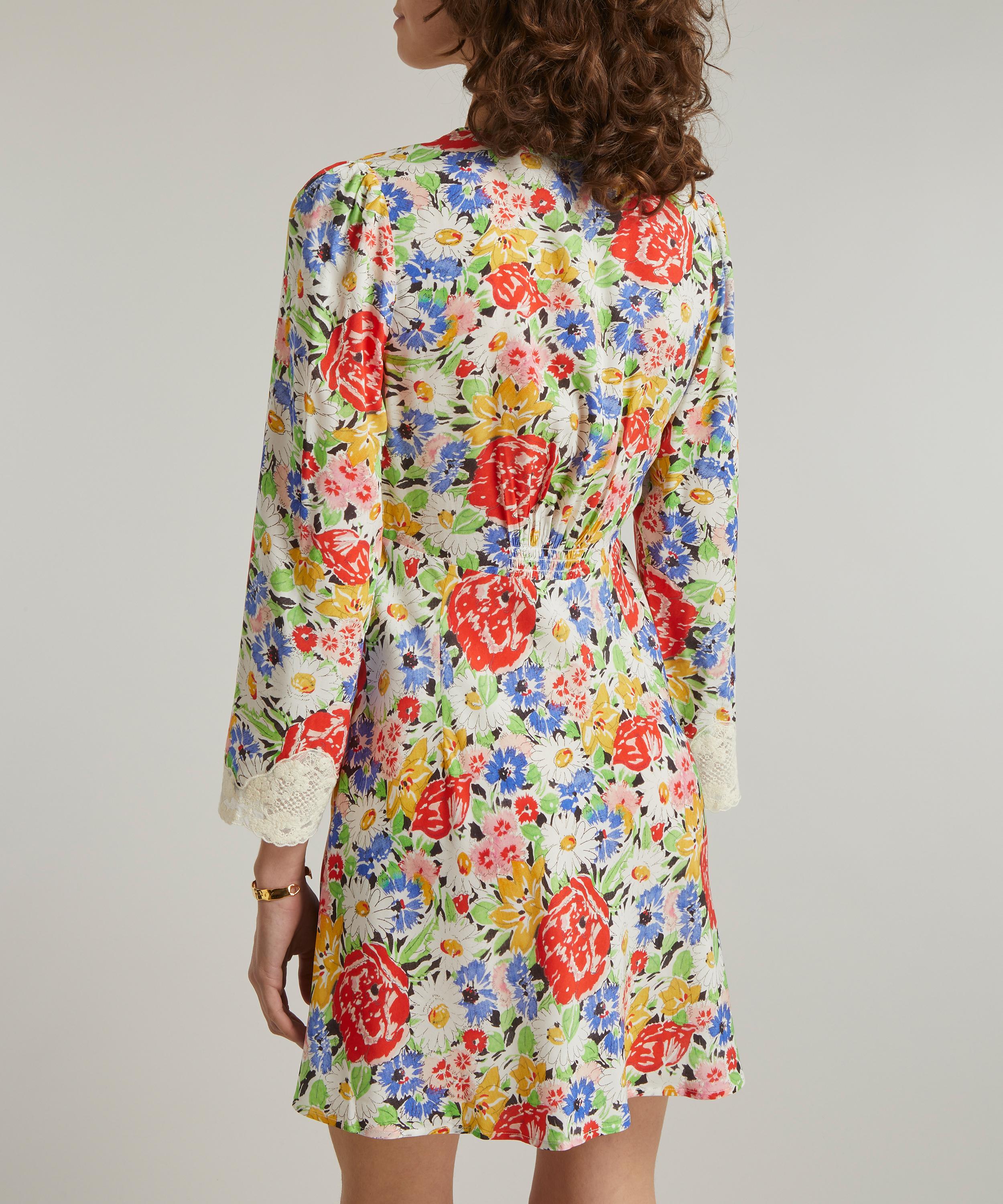 RIXO - Abrielle Lace-Front Mini-Dress image number 3