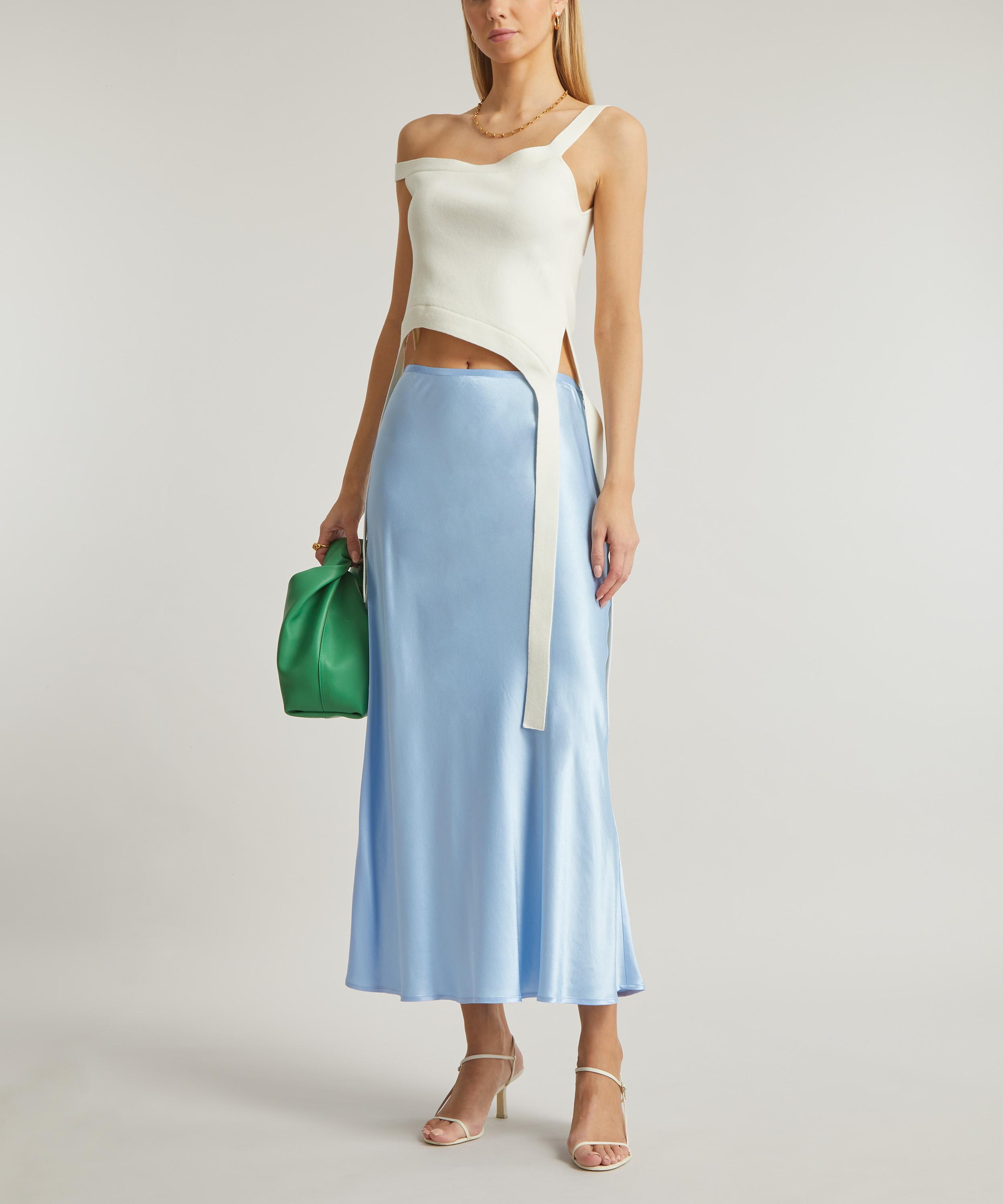 RIXO - Kelly Midi Slip-Skirt image number 1