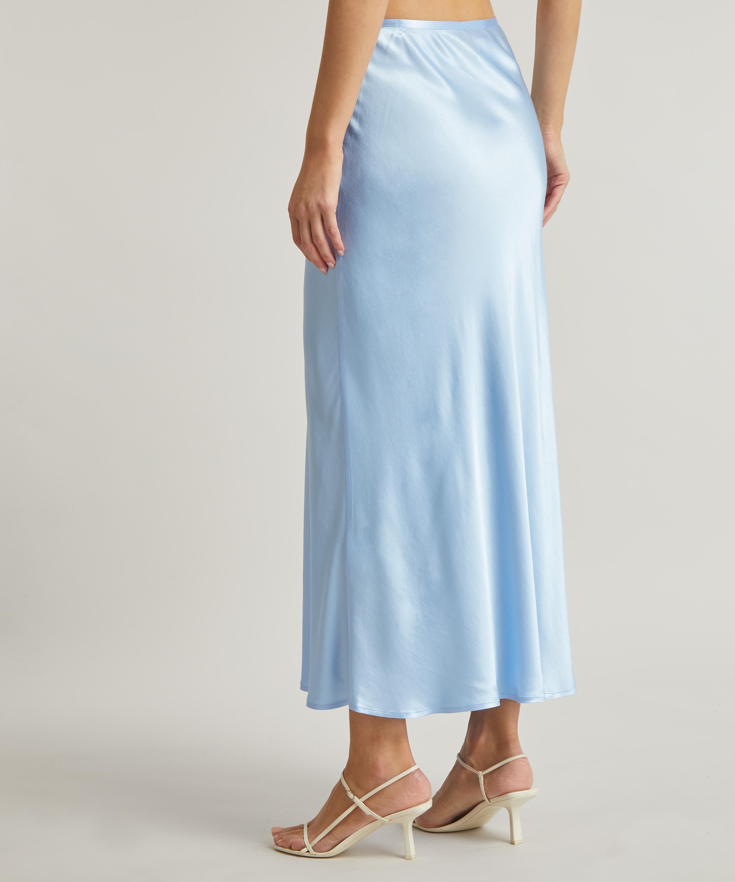 RIXO - Kelly Midi Slip-Skirt image number 3