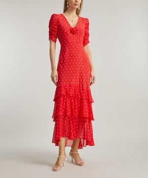 RIXO - Rosheen Silk-Blend Midi-Dress image number 2