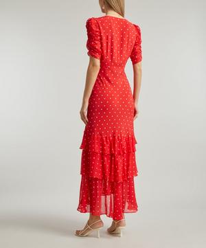 RIXO - Rosheen Silk-Blend Midi-Dress image number 3