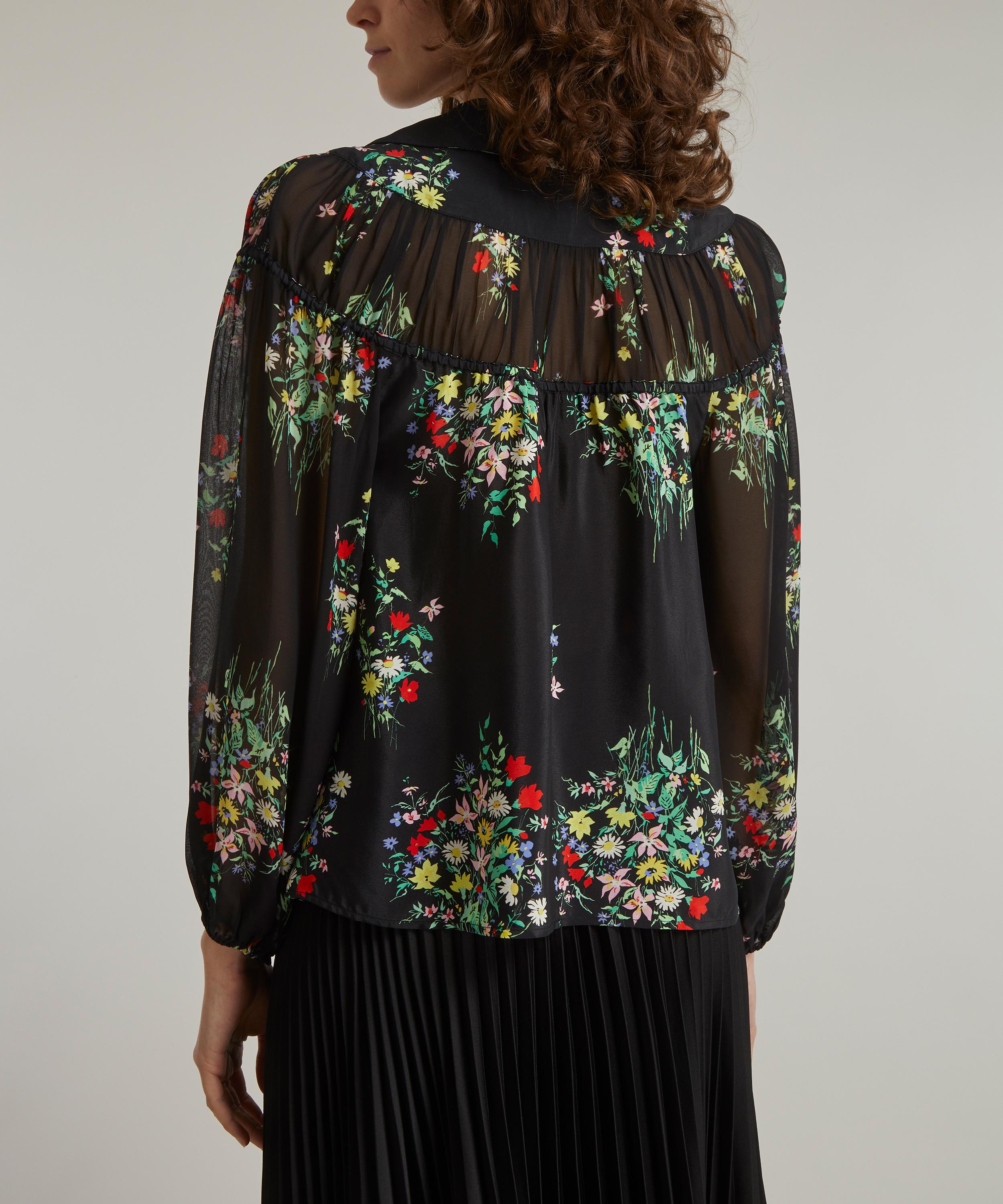 RIXO - Finley Silk-Blend Blouse image number 3
