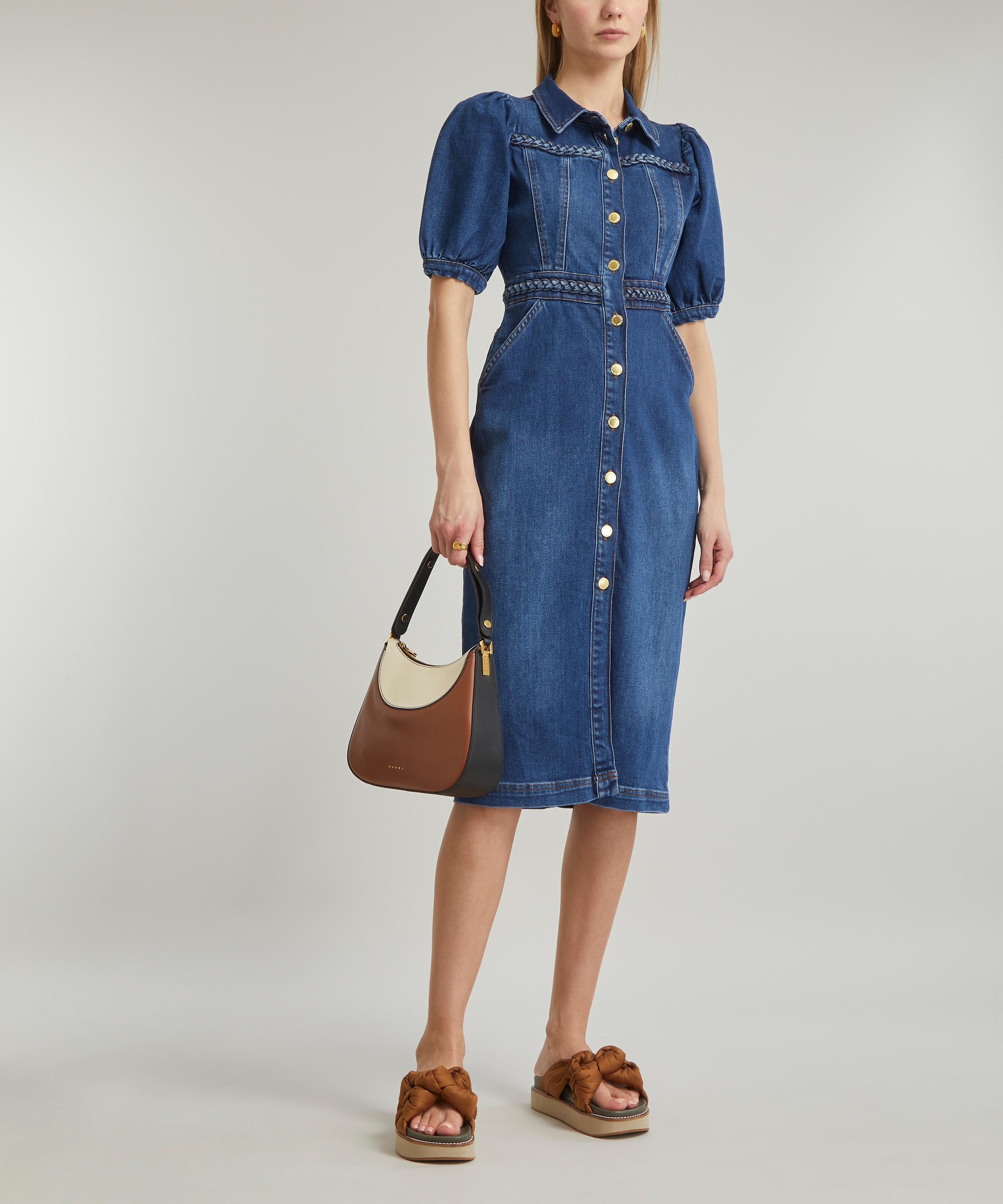 Scamp & Dude - Indigo Plait Detail Denim Dress image number 1