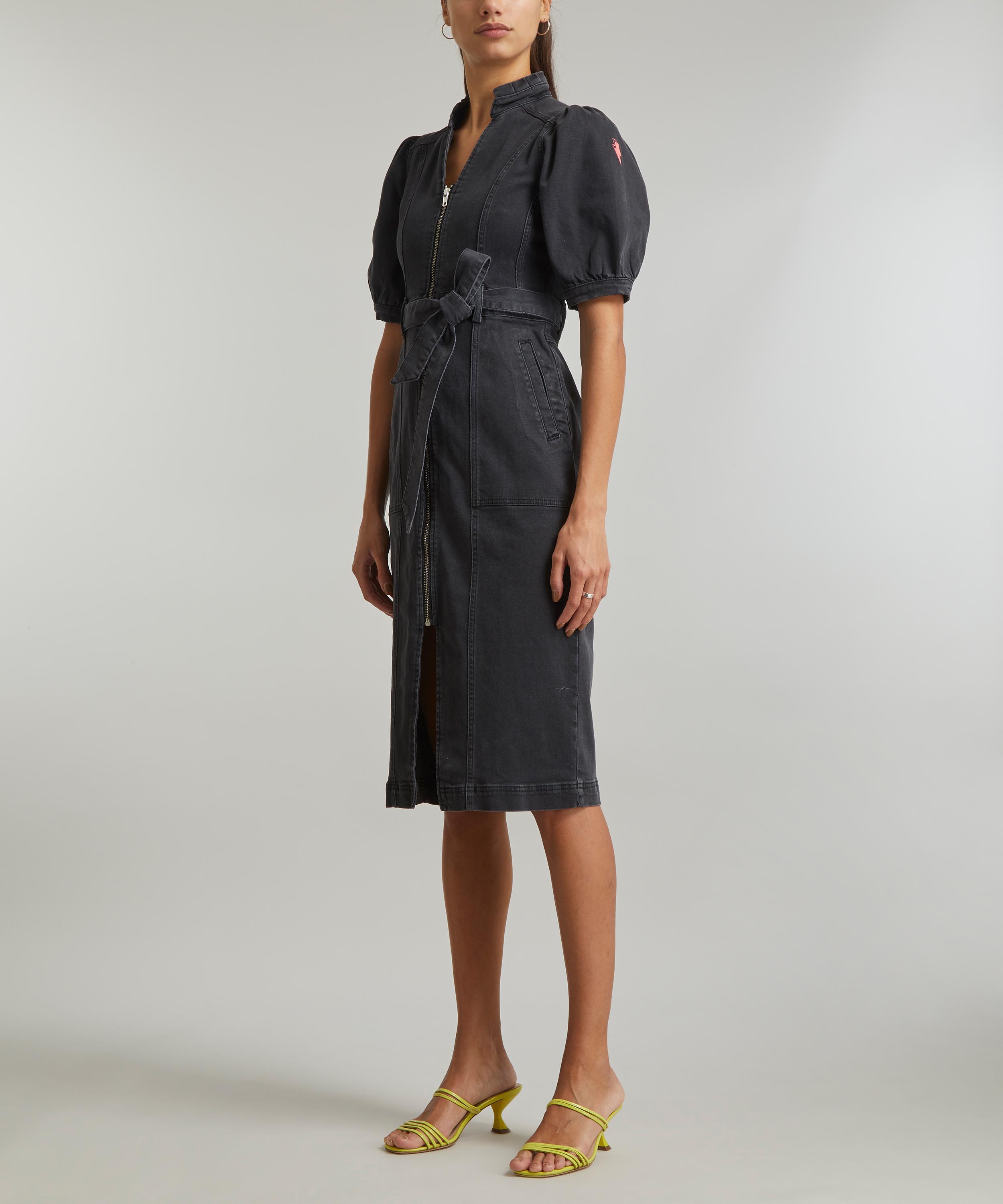 Scamp & Dude - Washed Black Denim Dress image number 2