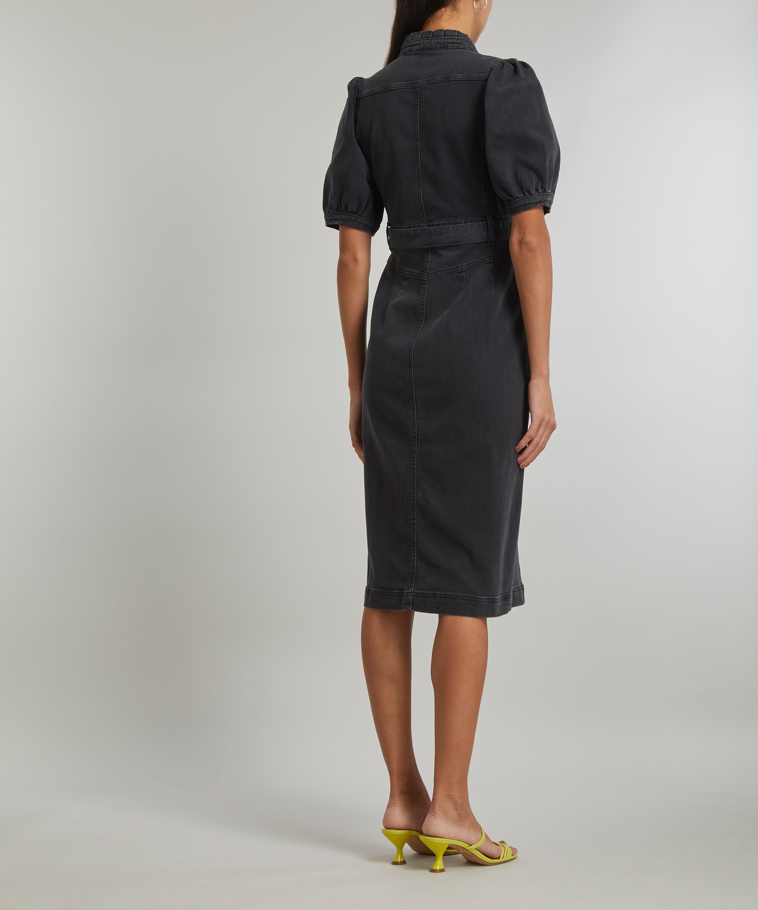 Scamp & Dude - Washed Black Denim Dress image number 3