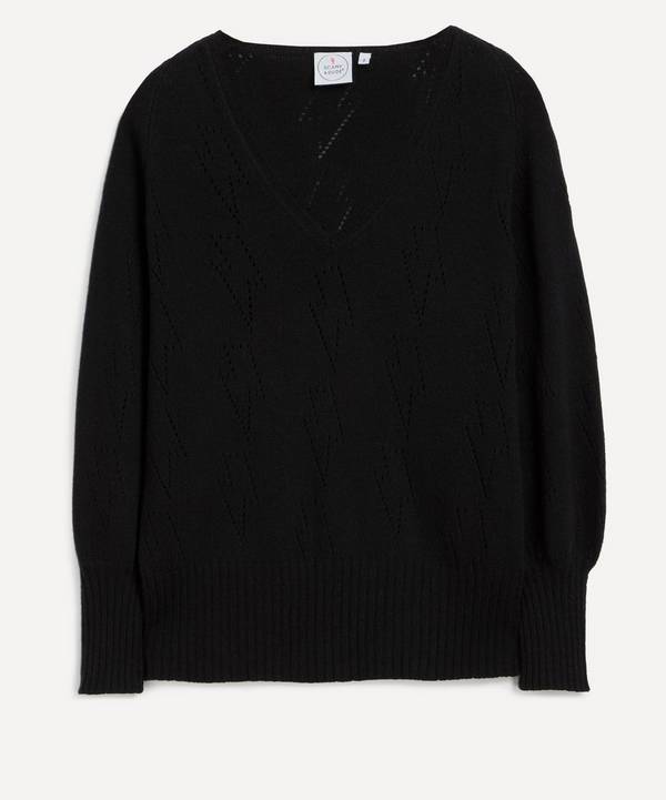 Scamp and Dude - Black Pointelle Knitted Jumper