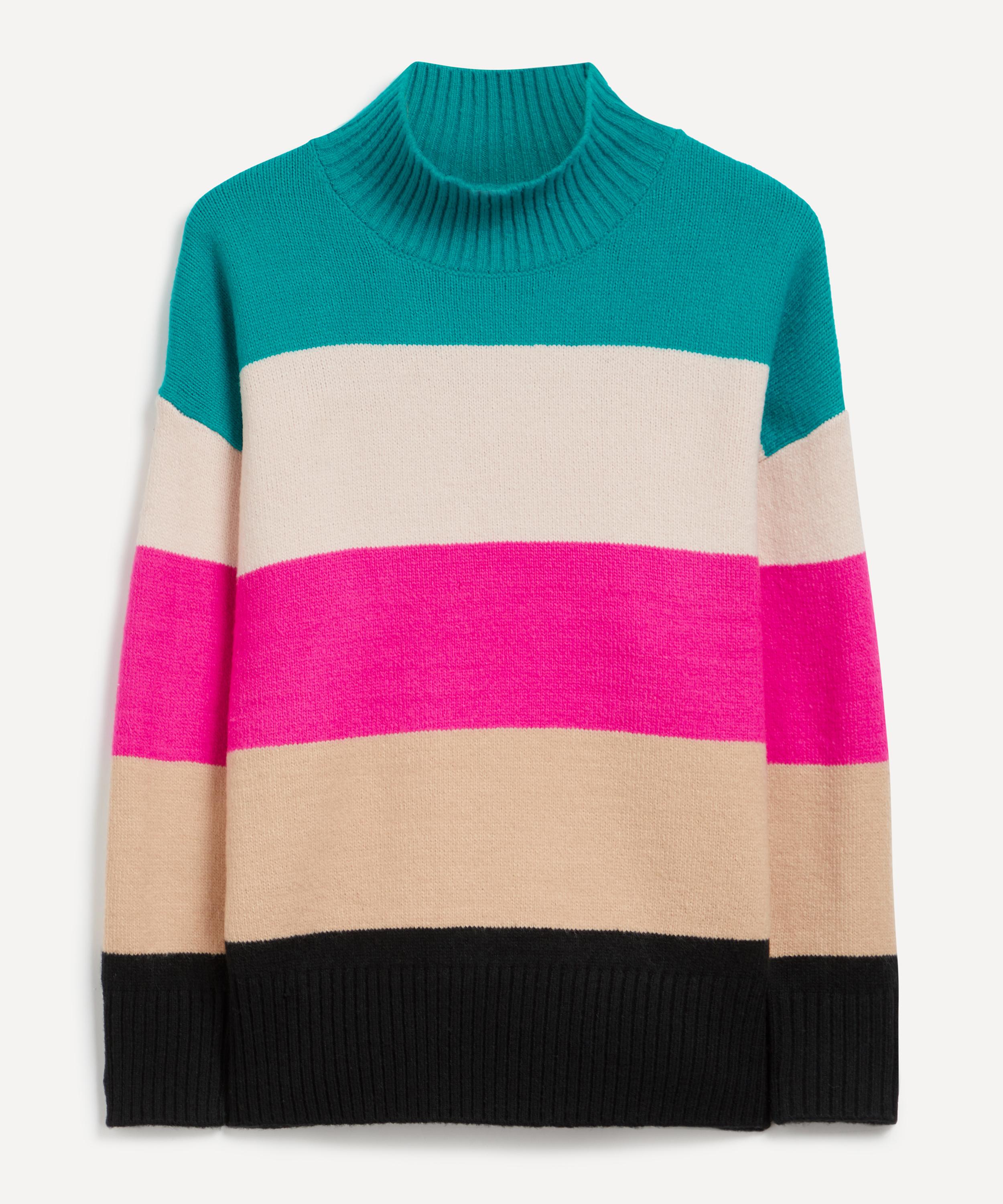 Scamp and Dude - Striped Oversized Turtleneck Jumper image number 0