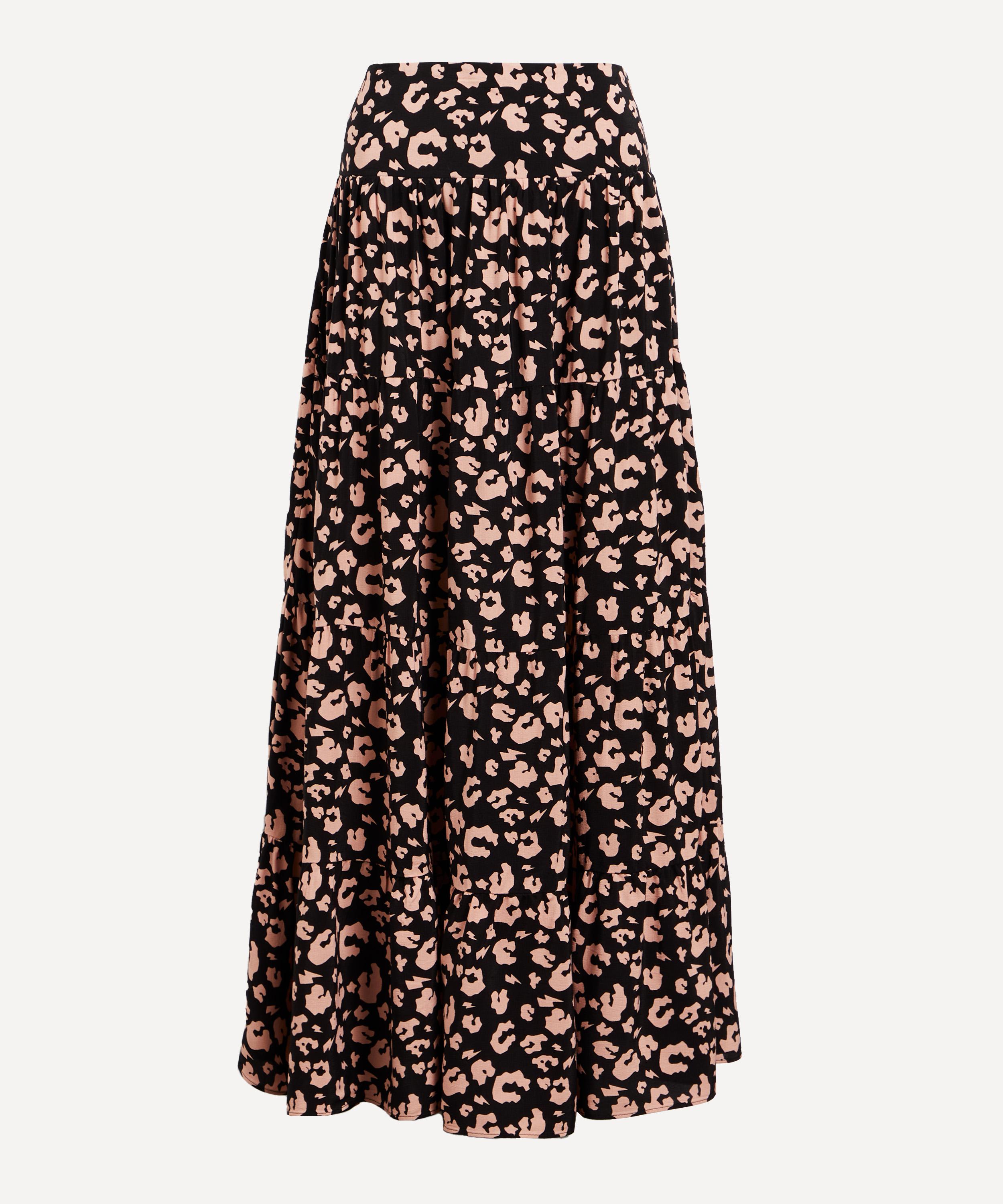 Leopard print shop maxi skirt 90