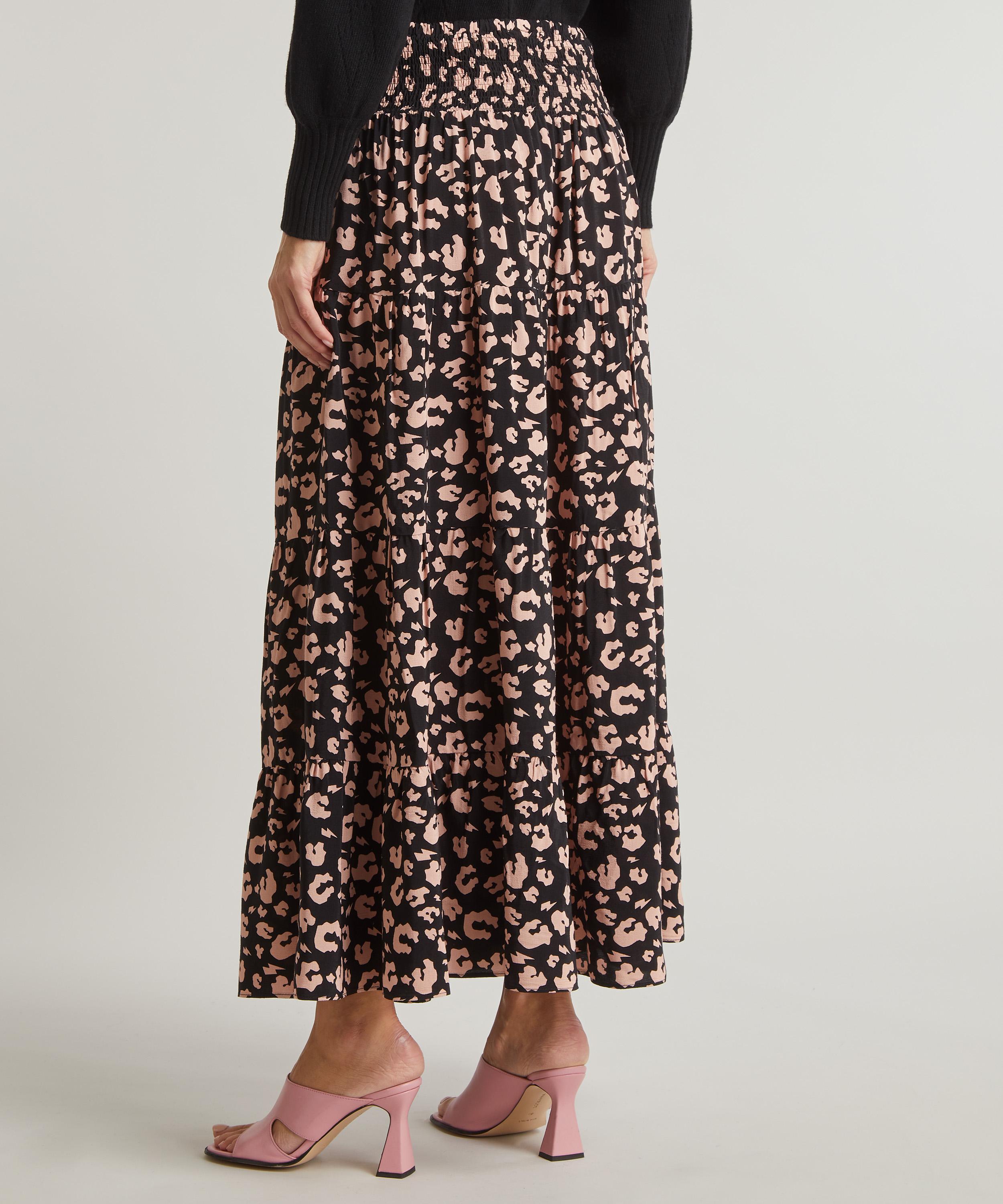 Know one cares leopard print maxi skirt best sale