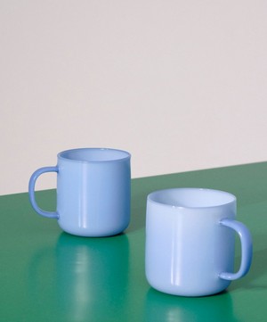 Hay - Light Blue Borosilicate Glass Mugs Set of Two image number 1