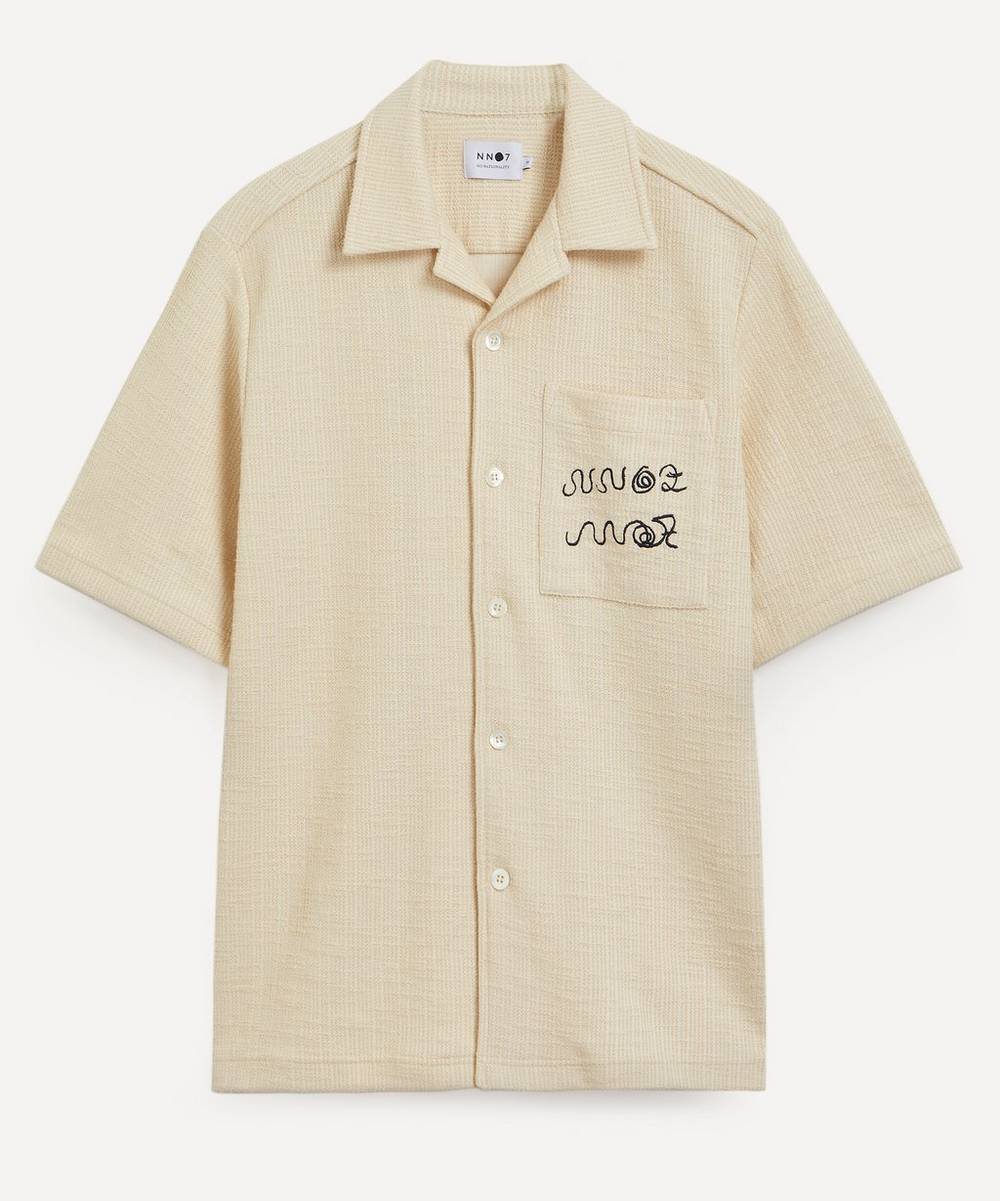NN07 - Julio 3520 Cotton-Blend Bouclé Yarn Shirt