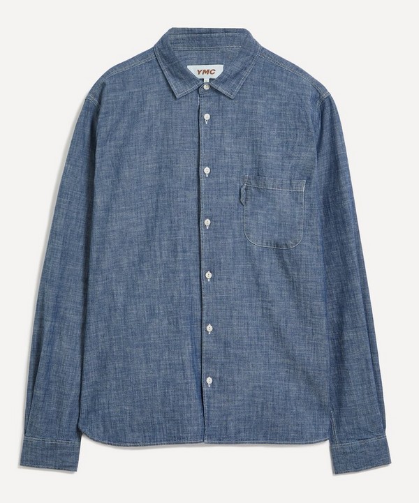 YMC - Earth Curtis Chambray Shirt image number null