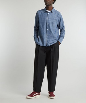YMC - Earth Curtis Chambray Shirt image number 1