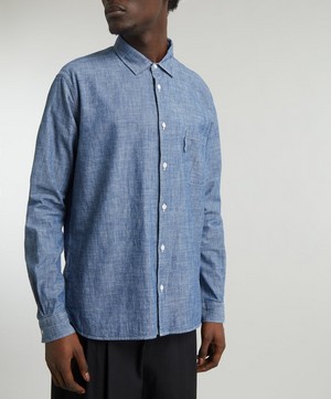 YMC - Earth Curtis Chambray Shirt image number 2