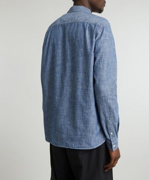 YMC - Earth Curtis Chambray Shirt image number 3