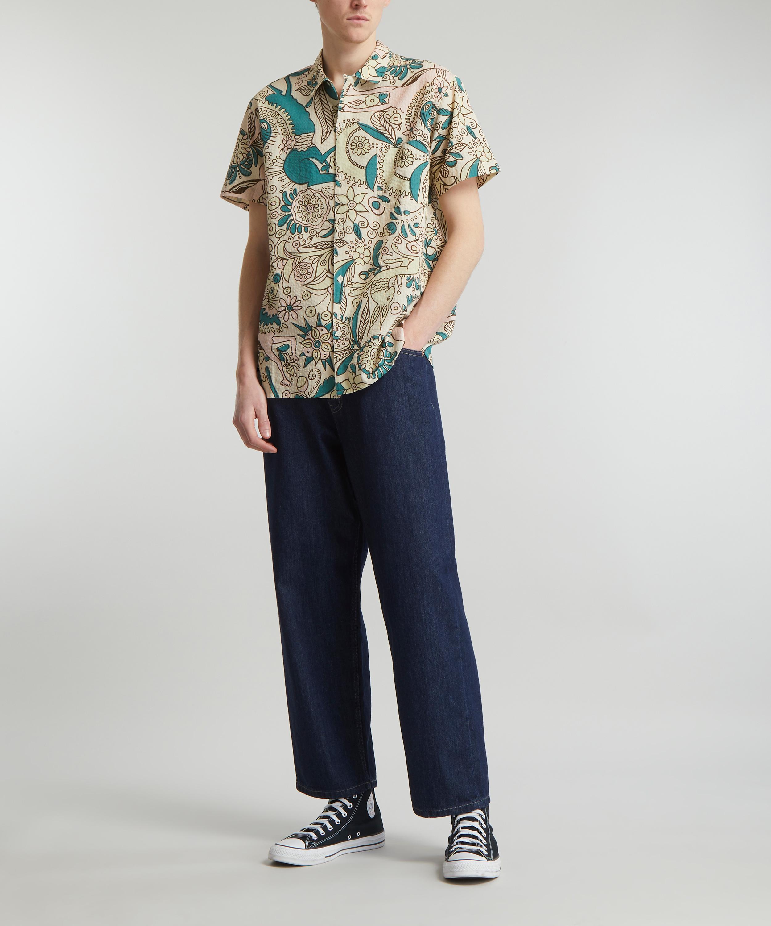 YMC - Malick Animal-Print Shirt image number 1