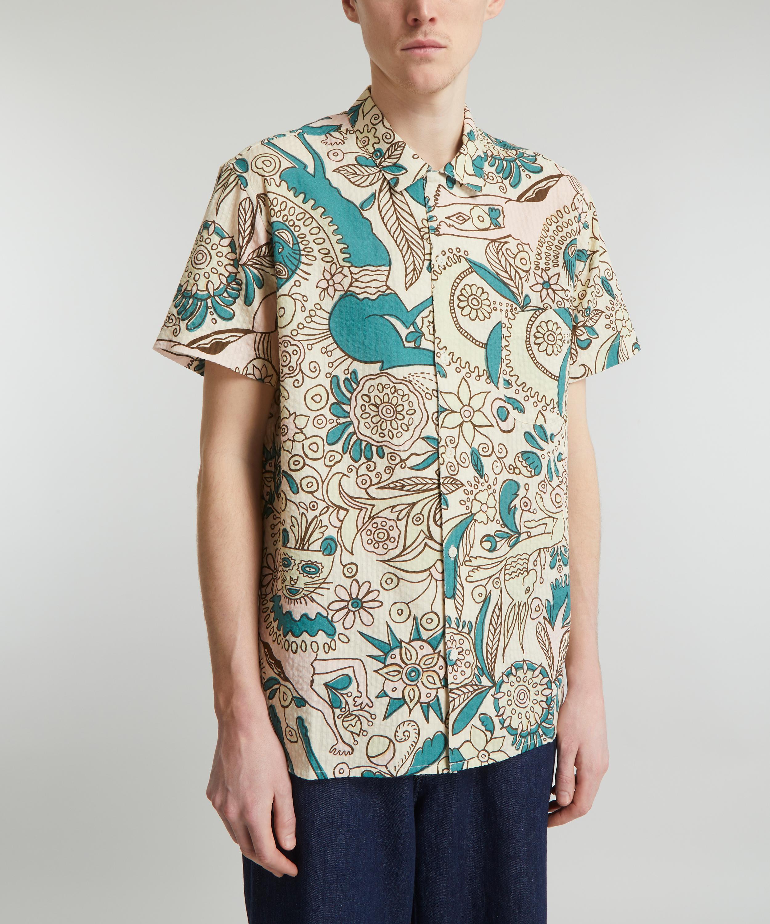 YMC - Malick Animal-Print Shirt image number 2