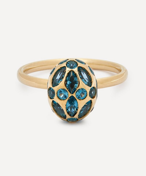 Liberty - 9ct Gold Aragon Blue Topaz Ring image number null