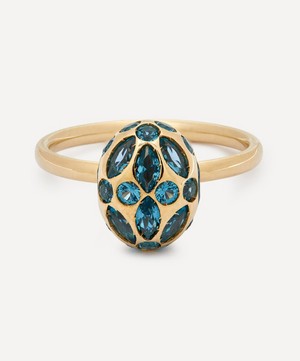 Liberty - 9ct Gold Aragon Blue Topaz Ring image number 0