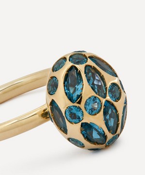Liberty - 9ct Gold Aragon Blue Topaz Ring image number 3