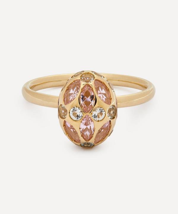 Liberty - 9ct Gold Aragon Pink Opal Ring