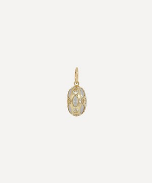 Liberty - 9ct Gold Aragon White Topaz Opal Pendant image number 0
