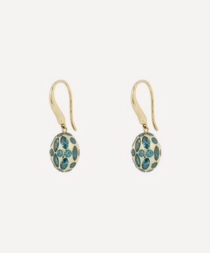 Liberty - 9ct Gold Aragon Blue Topaz Earrings image number 2