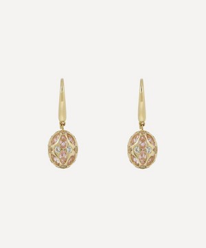 Liberty - 9ct Gold Aragon Pink and Clear Opal Earrings image number 0