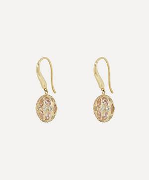 Liberty - 9ct Gold Aragon Pink and Clear Opal Earrings image number 2