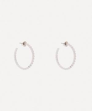 Rhodium-Plated Classic Inside Out Hoop Earrings