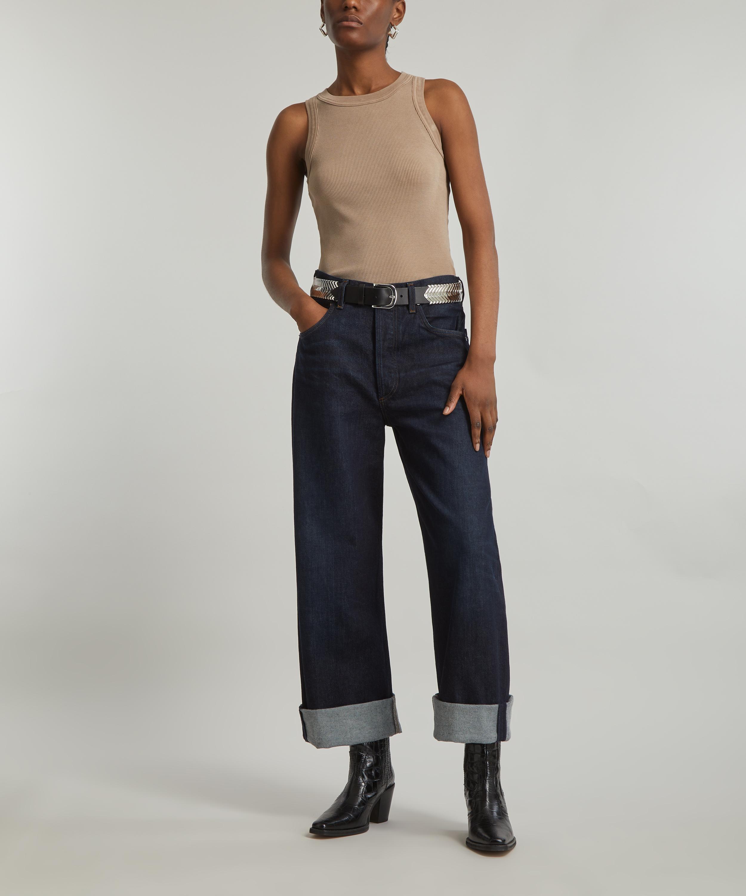 Baggy sale cropped jeans