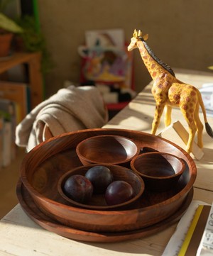 Tiipoi - Seva Wooden Bowls and Platter Set image number 2