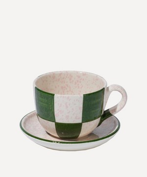 Vaisselle - Hot Stuff Forest Green Jumbo Teacup and Saucer image number 0