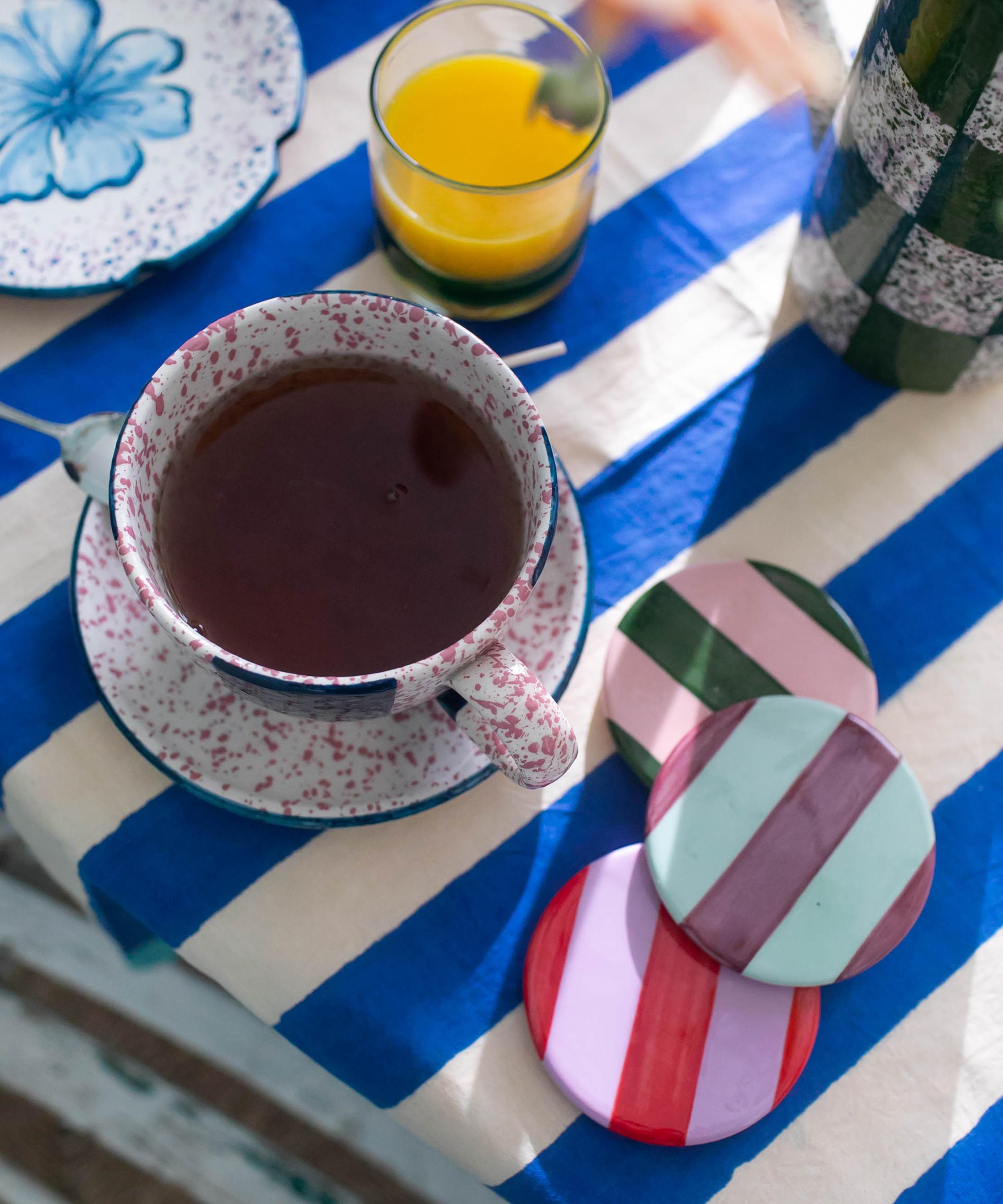 Vaisselle - Berlingot Stripe Coasters Set of 4 image number 1