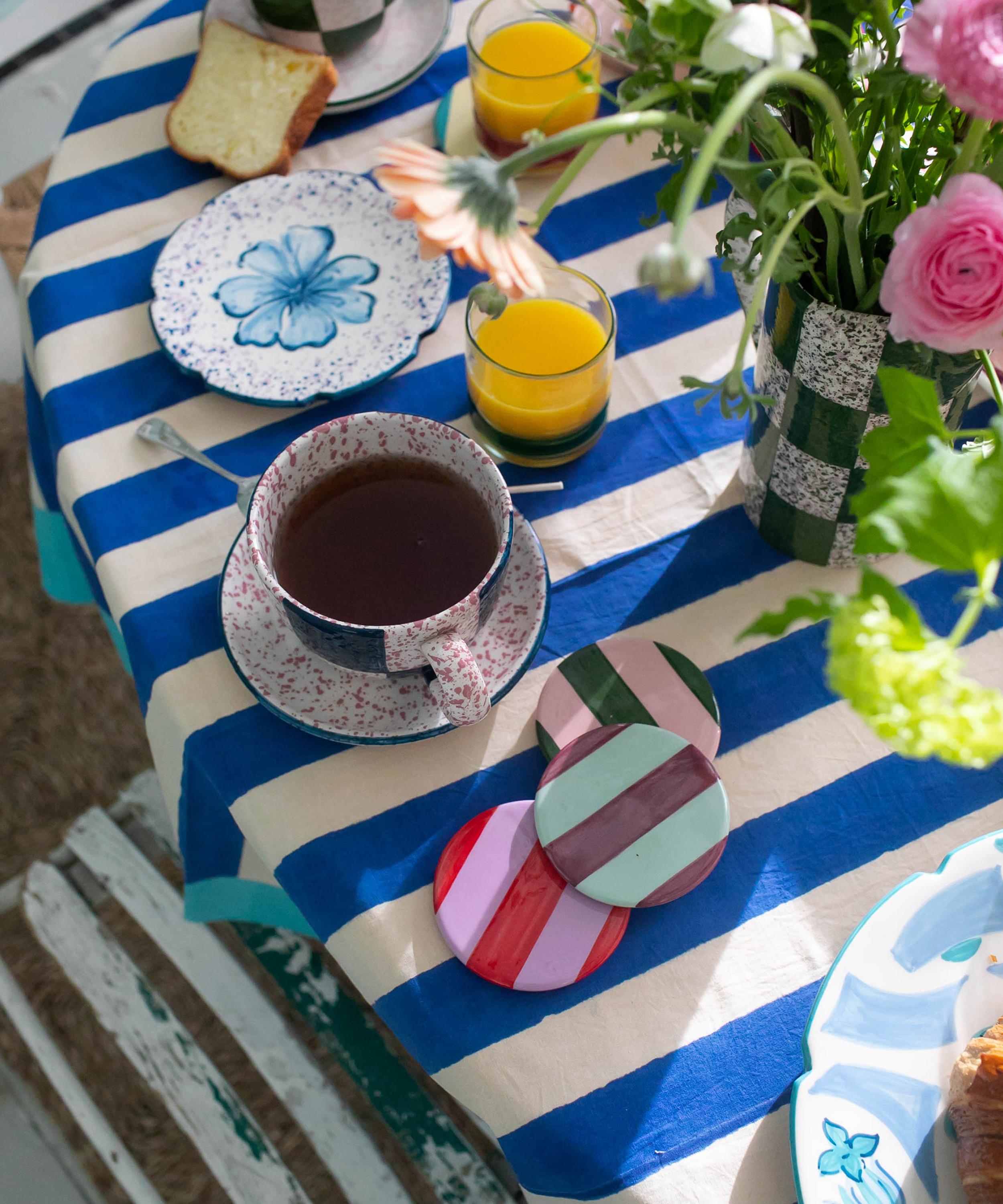Vaisselle - Berlingot Stripe Coasters Set of 4 image number 2