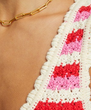 KITRI - Bunty Pink Stripe Knitted Dress image number 4