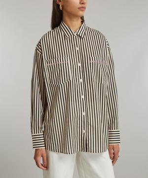 KITRI - Iona Black Stripe Shirt image number 2